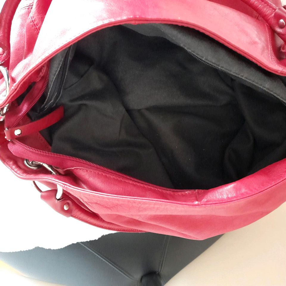 Damenhandtasche/ rot/ Leder in Rennerod