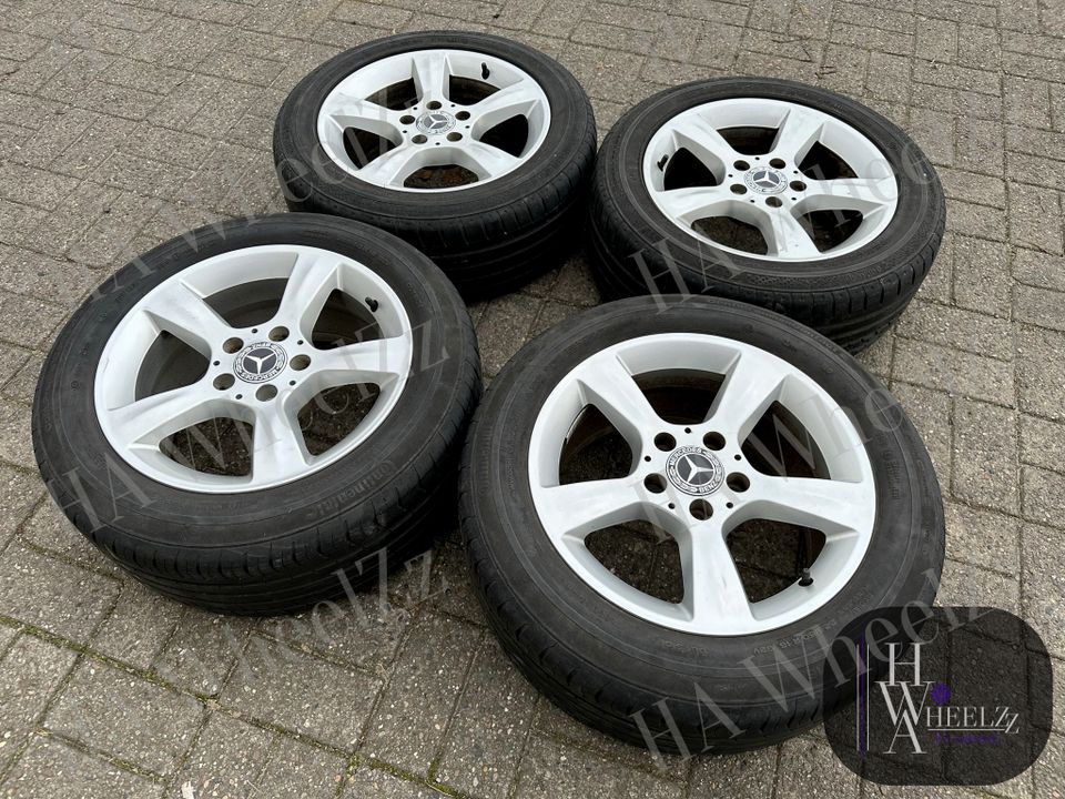 SEHR GEPFLEGT ➡️ ORIGINAL 7J+ 8x16 Alufelgen Mercedes Benz C-Klasse W203 16 Zoll Sommerräder ➡️ A2034012902 + A2034013102 ➡️Felgen 5x112 205/55+ 225/50 R16 Sommer Reifen Sommerreifen CLK W208 W209 SLK in Bünde