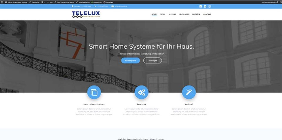 Telelux .de Domain + Logo + Webseiten in Leipzig