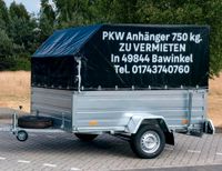 Pkw anhänger 750 kg XL vermieten, ausleihen mieten Niedersachsen - Bawinkel Vorschau