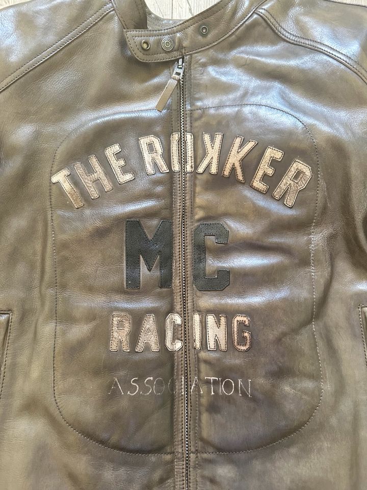 Rokker Mc Leather Jacket Lederjacke Gr XXL no John Doe Held in Mühldorf a.Inn
