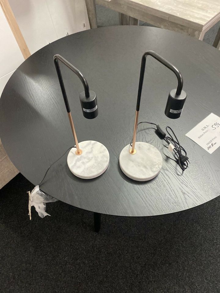 Tischlampe Lampe mit Marmor Fuß Möbel UVP 438€ in Alsfeld