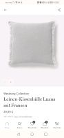 Westwing Leinen Kissen inklusive Füllung mit Fransen Luana Hessen - Bad Soden am Taunus Vorschau