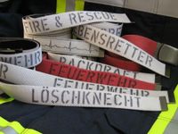 Gürtel aus Feuerwehrschlauch / Feuerwehrgürtel mit Aufdruck Hessen - Hohenstein Vorschau