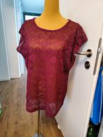 Neu! Damen Shirt Größe 42 L lila violett Netzshirt Bayern - Mainburg Vorschau