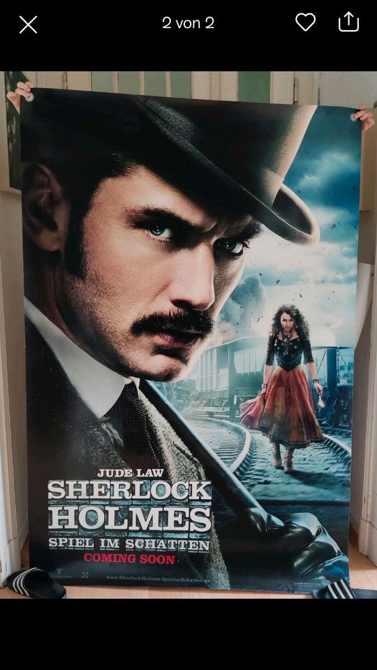 Sherlock Holmes Riesen Kino Filmposter in Dachwig