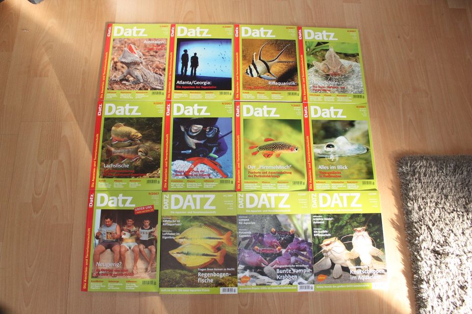 DATZ Die Aquarien- und Terrarienzeitschrift Jahrgang 2007 in Bad Waldsee