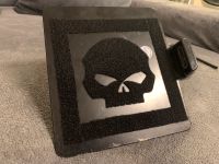 Willie G Skull Klett Kennzeichen Sitz Harley Davidson Glide Rod Nordrhein-Westfalen - Steinheim Vorschau