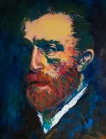 Gemälde Bild van Gogh Mann Bart Portrait abstrakt Nordwestmecklenburg - Landkreis - Herrnburg Vorschau