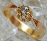 Ring 14kt 585 Gold Ring Alt Schliff Rosen Diamant Brillant ♦️4453 Bayern - Lichtenberg (Oberfranken) Vorschau