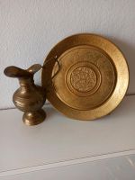 Dekoteller Platte gold Krug Messing Karaffe Boho vintage Baden-Württemberg - Ingoldingen Vorschau