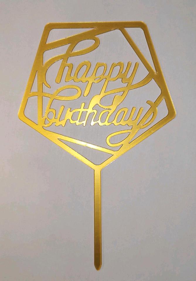 Birthday Cake Topper Geburtstags Torten Stecker Deko Hochzeit in Nürnberg (Mittelfr)