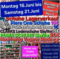 Mo.16 bis Sa.21 Juni/PUMA-Schuhe20€/CLARKS-Schuhe15€/VeganeMode5€ Nürnberg (Mittelfr) - Südstadt Vorschau