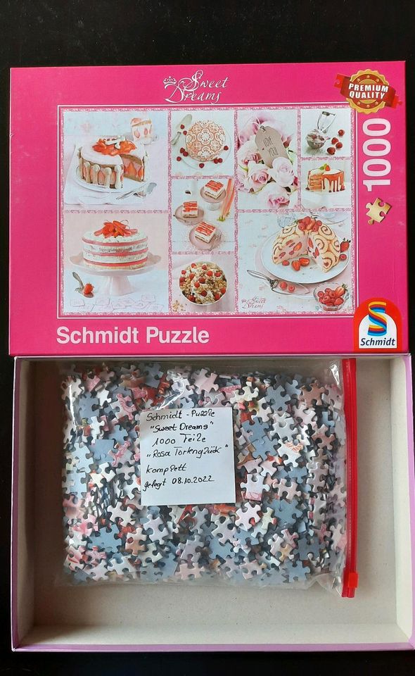 Schmidt Puzzle 1000er Sweet Dreams "Rosa Tortenglück" in Bellheim