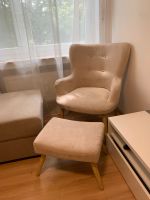 Sessel Levent mit Hocker in beige von Otto Bayern - Bayreuth Vorschau