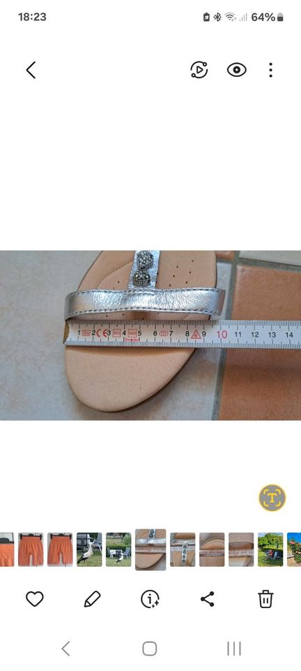Sandalen CLARKS Gr 42 Silber ❤️ neu in Kandern