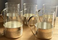 5 Teegläser mit versilberter Glashalterung Nordrhein-Westfalen - Salzkotten Vorschau