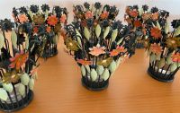 6 Kerzenhalter Kerzen Blumen Metall Dekoration Party Feier Sachsen-Anhalt - Wefensleben Vorschau