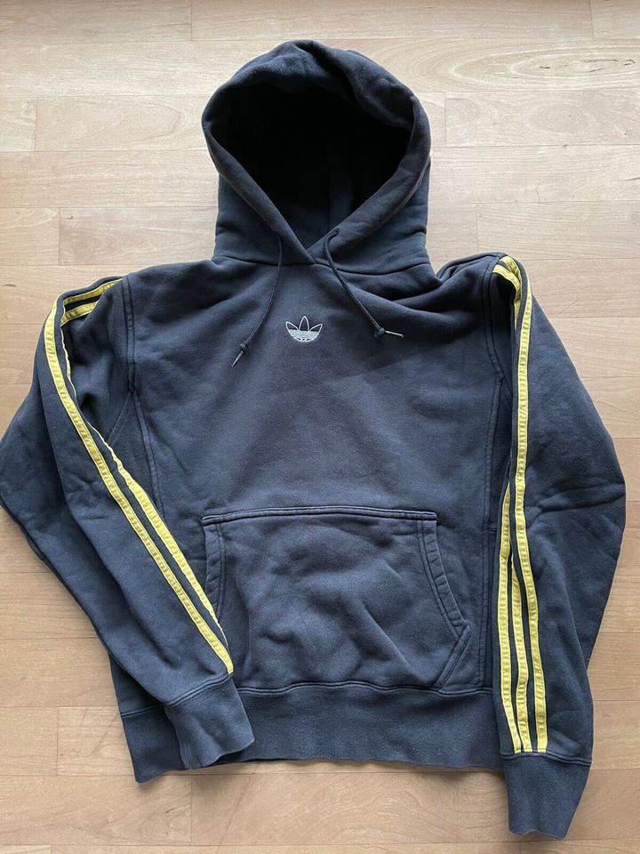 adidas FT BBall Hoodie Sweatshirt black bold gold Gr. S