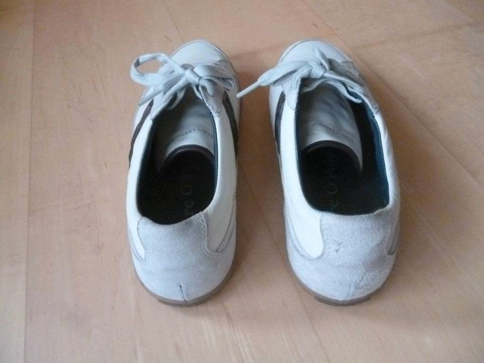 Herren Schuhe von Marc O'Polo Sneaker Weiß Braun Größe 43 in Schwanstetten