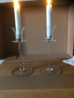 2 Kerzenständer , Glas, ohne Kerzen, Niedersachsen - Westerstede Vorschau