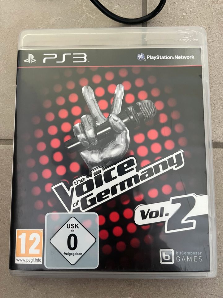 PS3 Spiel „The Voice of Germany Vol.2“ inkl. 2 Mikrofone in Gescher