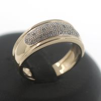 Diamant Gold Ring 585 14 Kt Gelbgold Weißgold 0,19 Ct juweliero.d Innenstadt - Köln Altstadt Vorschau