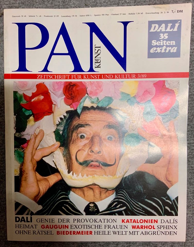 Über 40 Zeitschriften über Kunst + Kultur "PAN" 1981 - 89 in Berlin