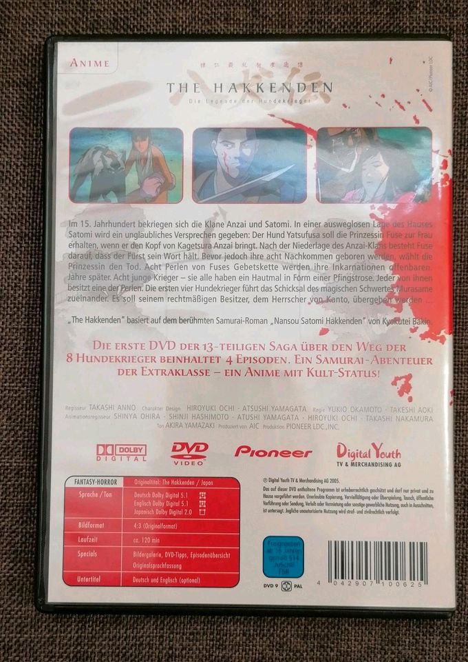 DVD Hakkenden Anime Vol. 1 in Nünchritz