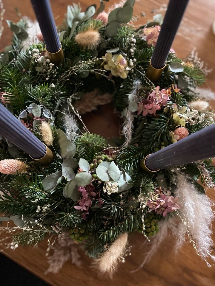 Trockenblumen Adventskranz Tanne Sendenhorst Kranz Dekoration in Sendenhorst