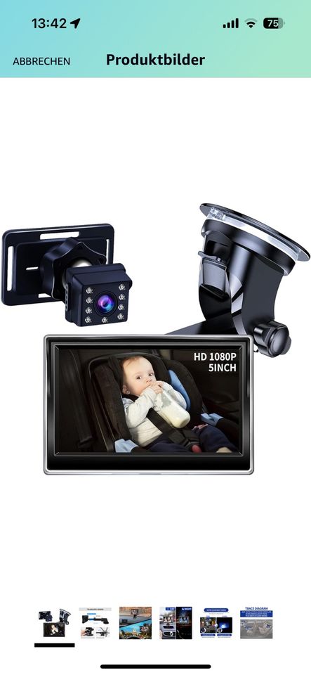 Cuplu 1080p Baby Auto Spiegel Kamera in Hagen