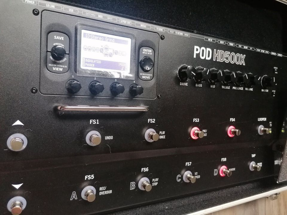 Line 6 POD HD500X Gitarren-Multieffektprozessor inkl. Case in Wissen