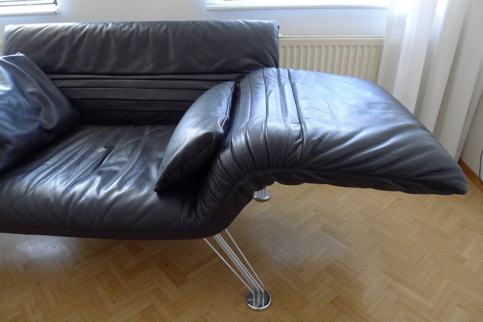 FLEEZE Lounger Vintage-Sessel de Sede DS-142 Schwarz Zertifikat ! in Brühl