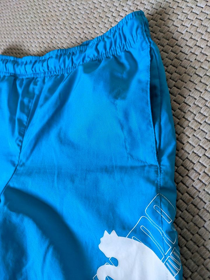 Puma Badeshorts Badehose blau türkis Gr. 140 neuwertig Kinder in Werl