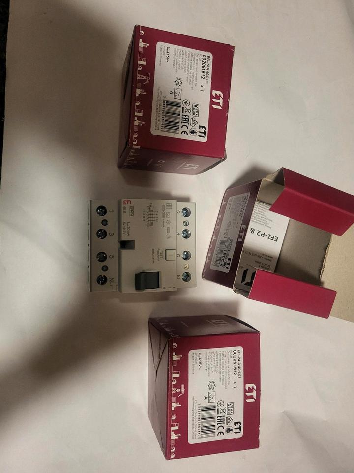 ETI Fehlerstromschutzschalter 40A/0.03 A FI EFI-P4 A 40/0.03 in Uelsen