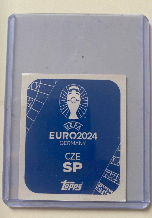 Euro2024 Topps sticker Patrik Schick Gold mit Unterschrift in Lindenfels