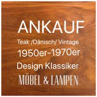 ◤ ANKAUF ✔️ Teak Sideboard Kommode Sessel Esstisch Stühle Teakholz mid Century danish Design Schrank anrichte 50er 60er 70er Retro Vintage Möbel Lampen Haushaltsauflösung Räumung Nachlass Mitte - Tiergarten Vorschau