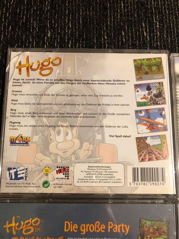 Hugo PC CD Rom Spiele Hugo 1, 2, 3 & Hugo im Baumhaus in Berlin