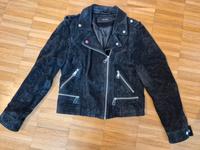 Velour Lederjacke, Größe L, schwarz Bayern - Freising Vorschau