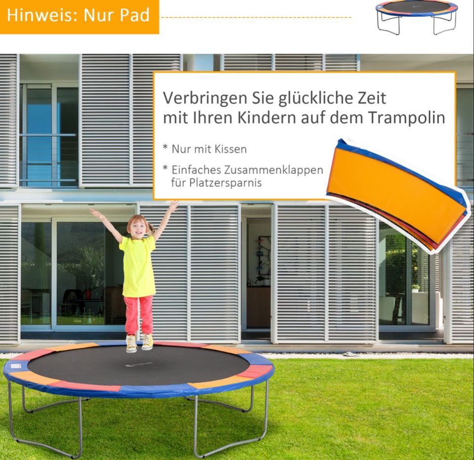 Trampolin Randabdeckung Sicherheitsnetz 8ft 10ft 12ft 15ft 366cm in Kassel