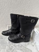 Original UGG Stiefel Leder schwarz Schurwolle Gr. 37 aber wie 36 Nordrhein-Westfalen - Nettetal Vorschau