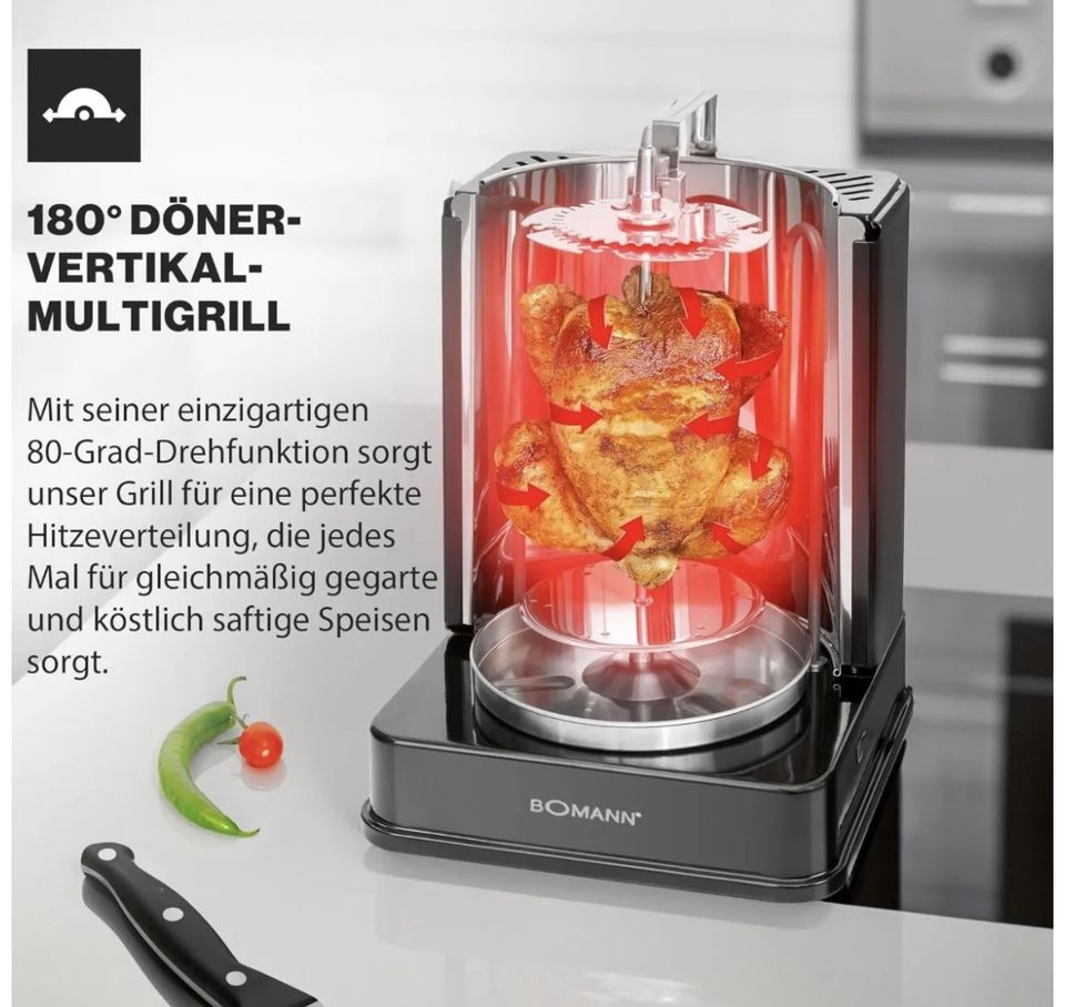 Bomann Döner-Vertikal-Multigrill | Multigrill in Vreden