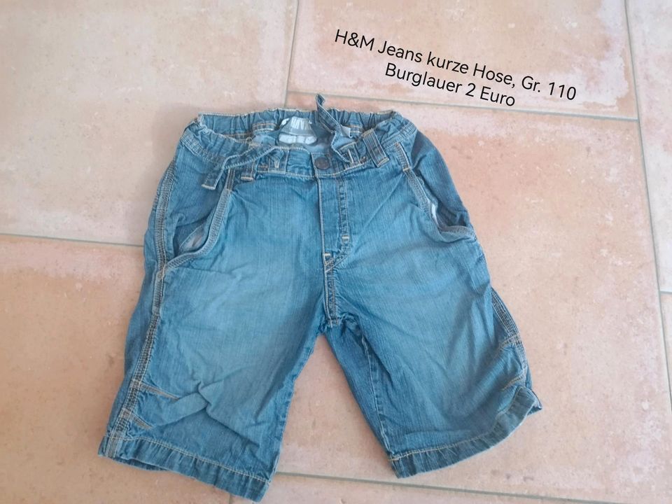H&M Jeans kurze Hose in Burglauer