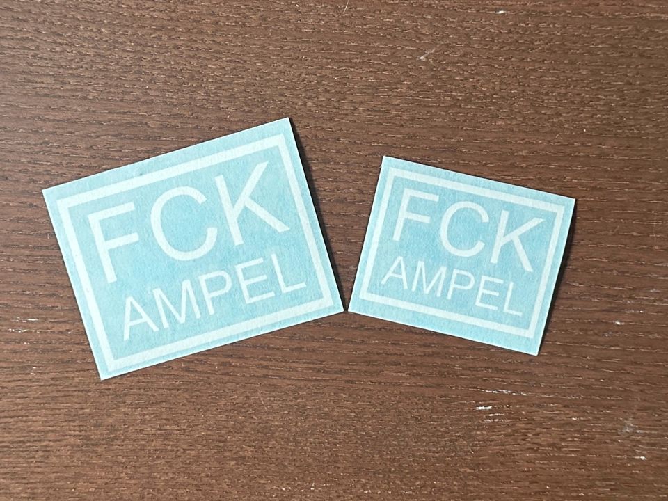 FCK Ampel Sticker, Aufkleber, Autoscheibe