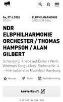 Ticket NDR Orchester / Thomas Hampson / Alan Gilbert  27.04. 20h Hamburg-Nord - Hamburg Eppendorf Vorschau