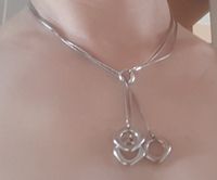 Mehrteilige Kette Collier - echt Silber 925 - mit Anhänger Rostock - Hansaviertel Vorschau