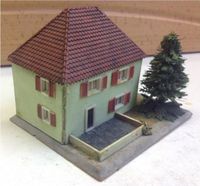 Modelleisenbahn - H0 - Holzmodell - Wohnhaus aus auf Platte Niedersachsen - Stade Vorschau