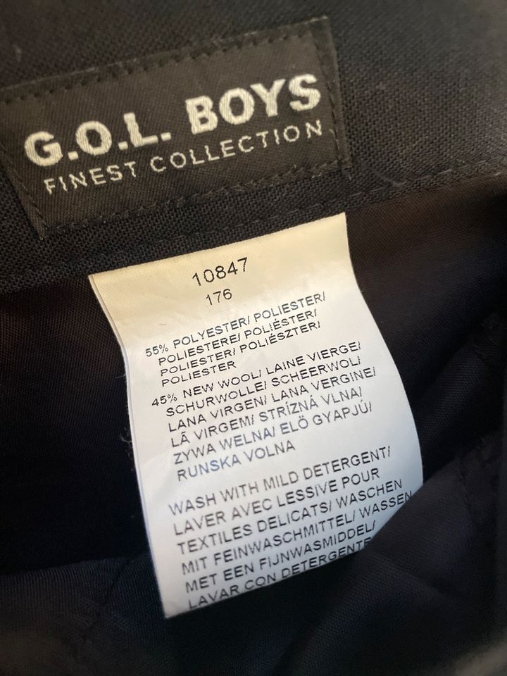 GOL G.O.L. Anzug Sakko Jackett Hose gr 176 schwarz blau NEUw in Eisenach