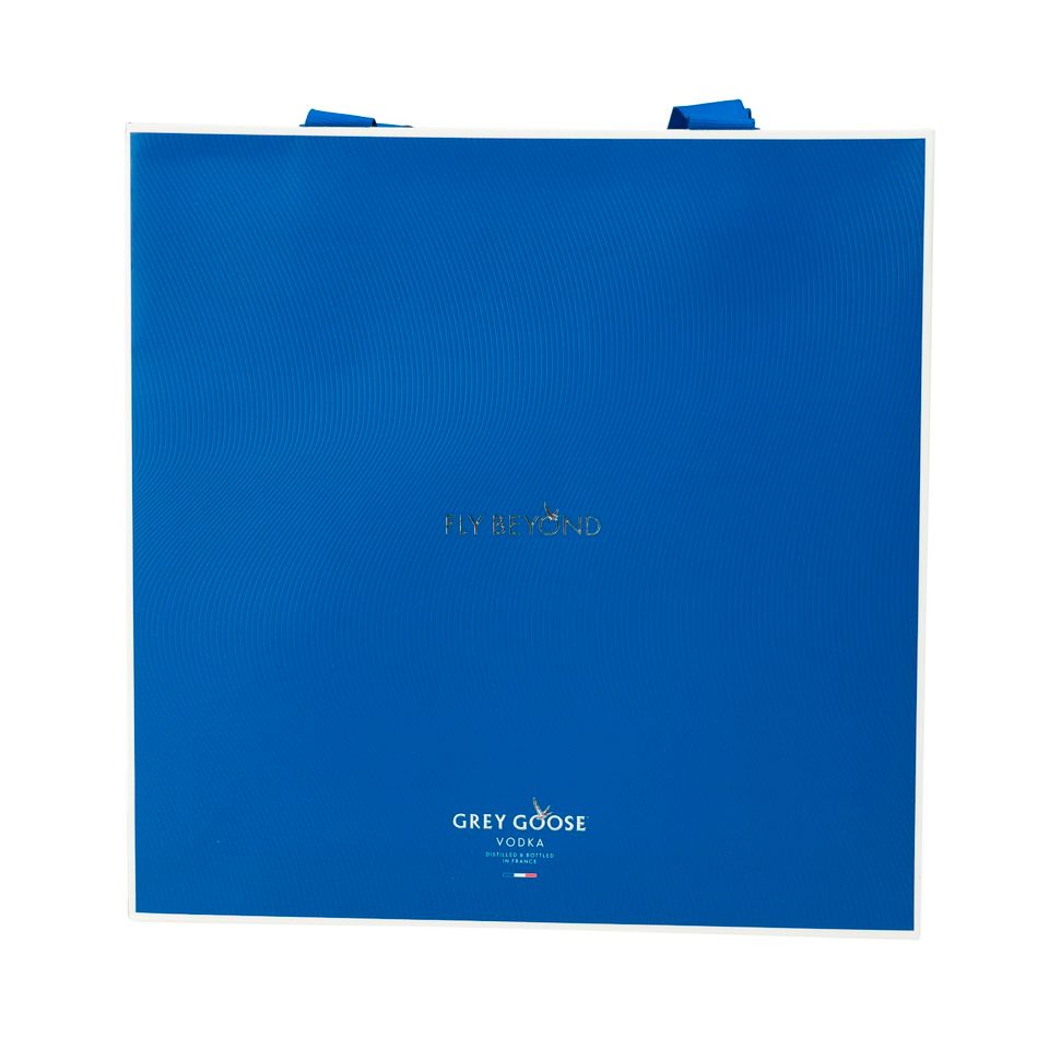 10x Grey Goose Vodka Tasche Geschenk Tüte Papier klein blau Logo in Pforzheim