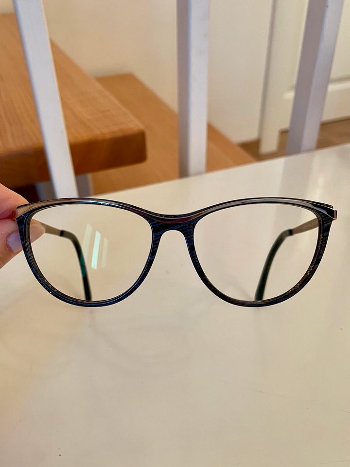 OWP Brille ohne Sehstärke gold schwarz entspiegelt gehärtet Etui in Chemnitz